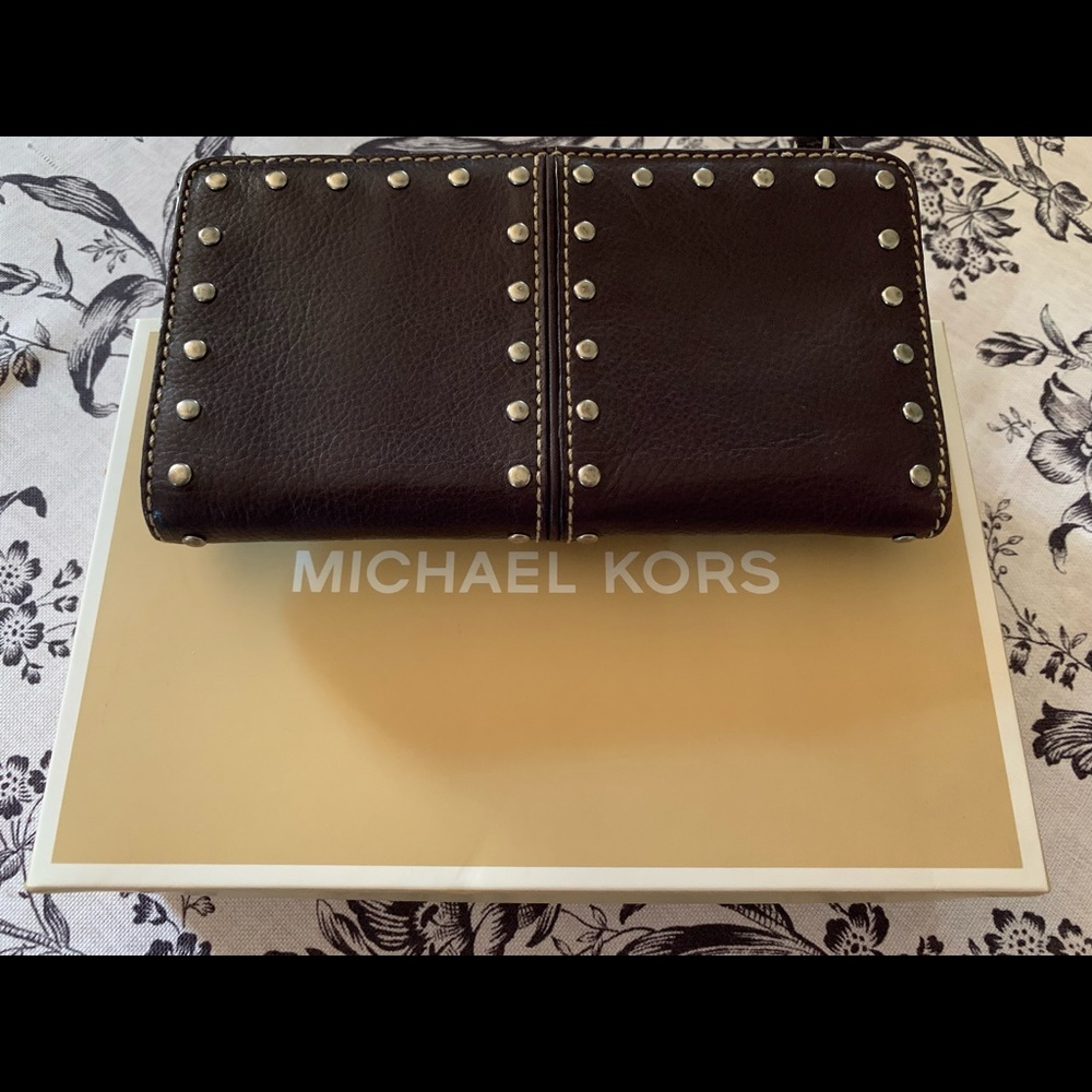 Michael Kors Plum color Leather Wallet